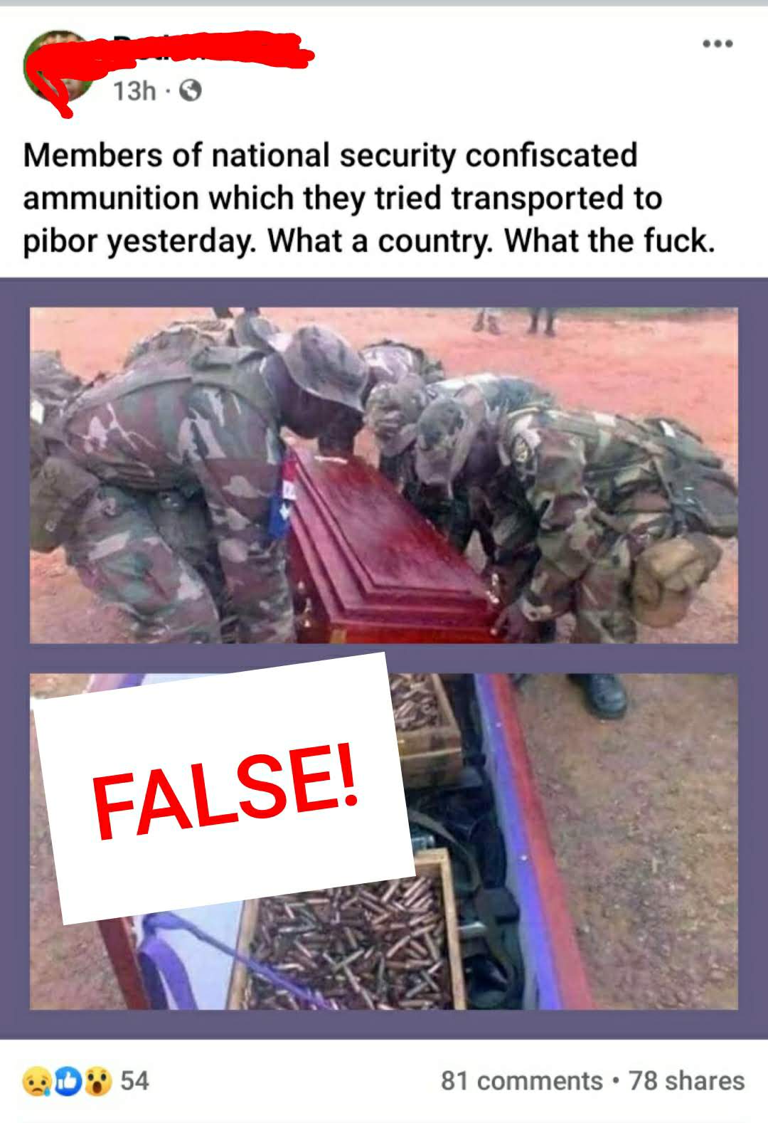 FACT-CHECK | Photos of casket stockpiled with ammunition not taken in Pibor